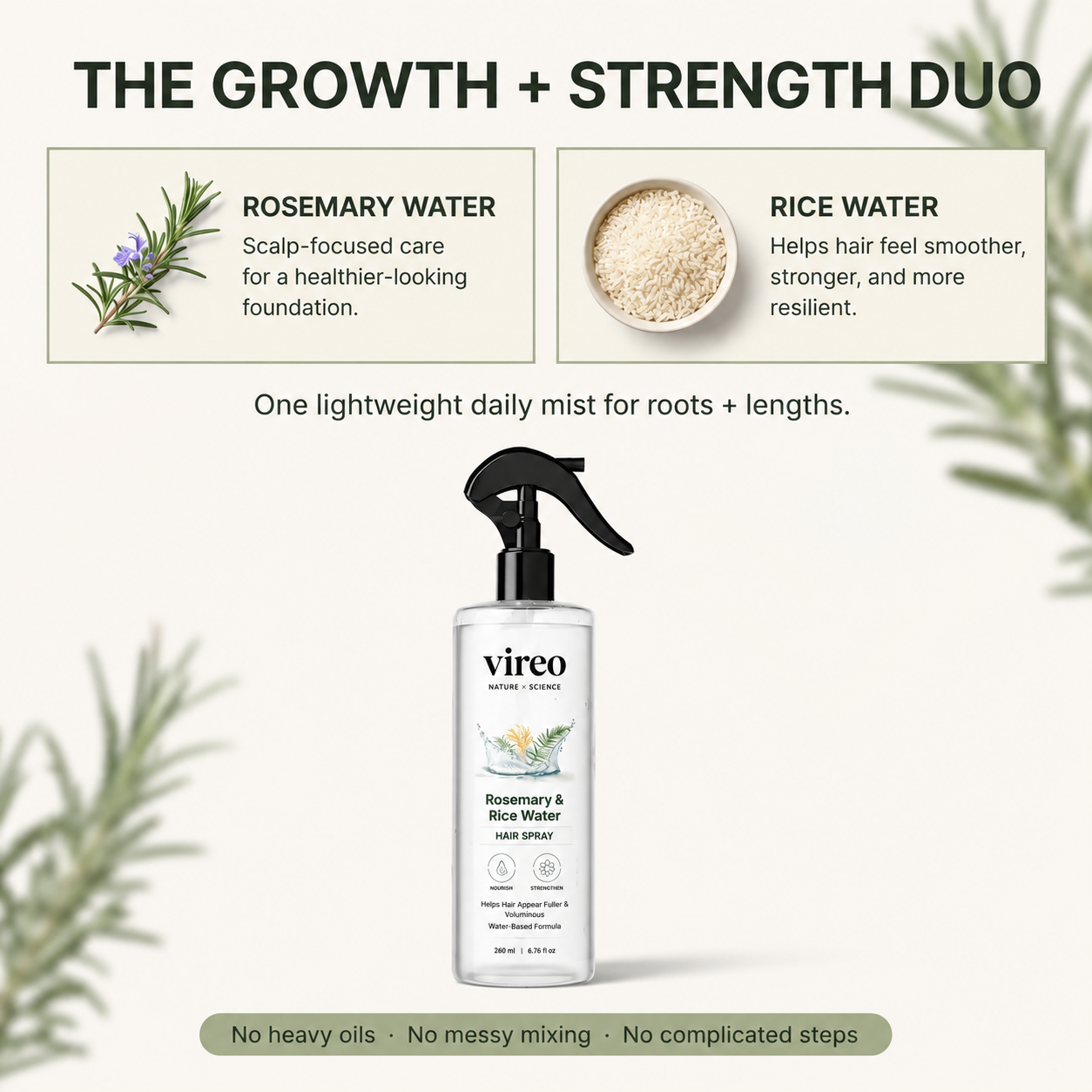 Rosemary & Rice Water Spray