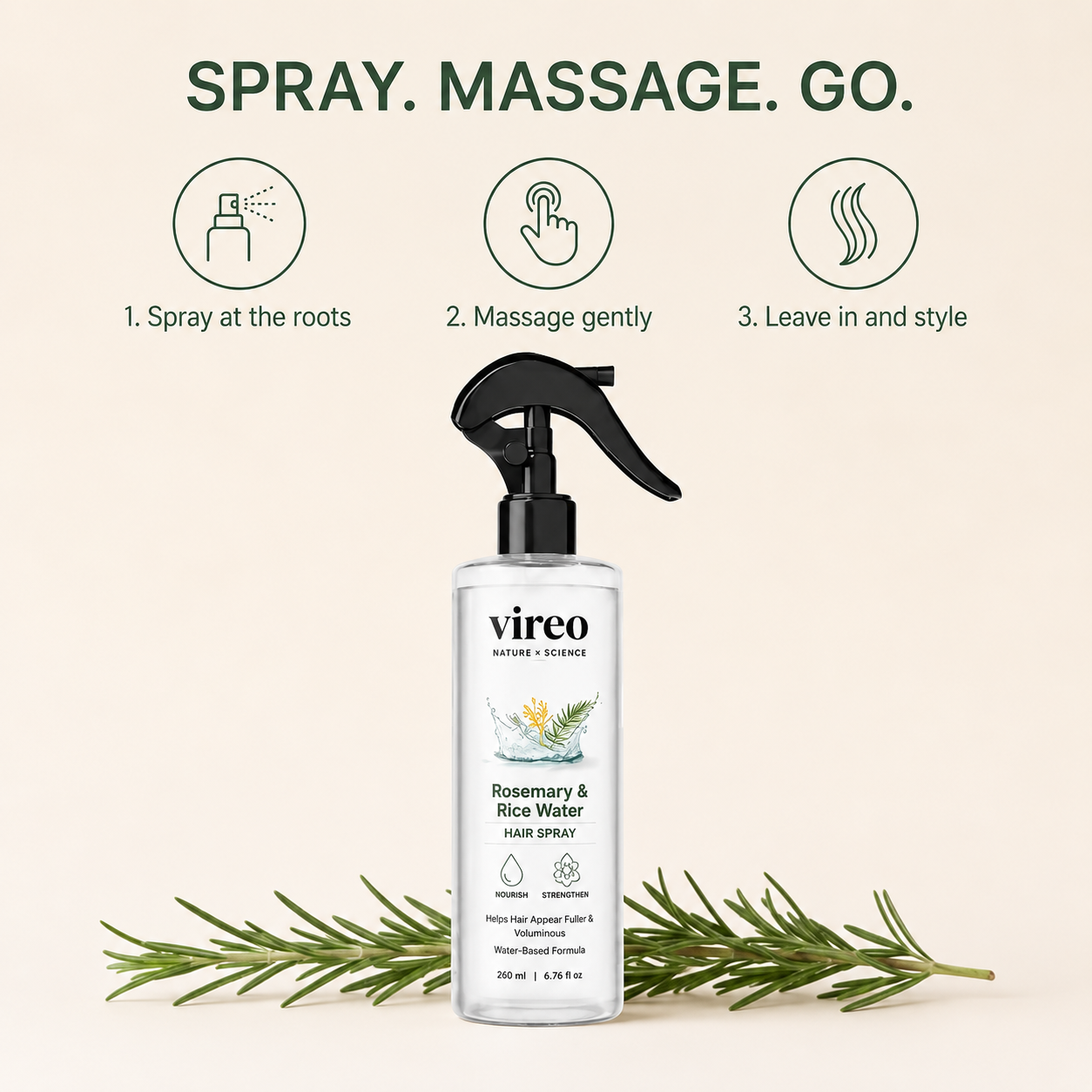 Rosemary & Rice Water Spray