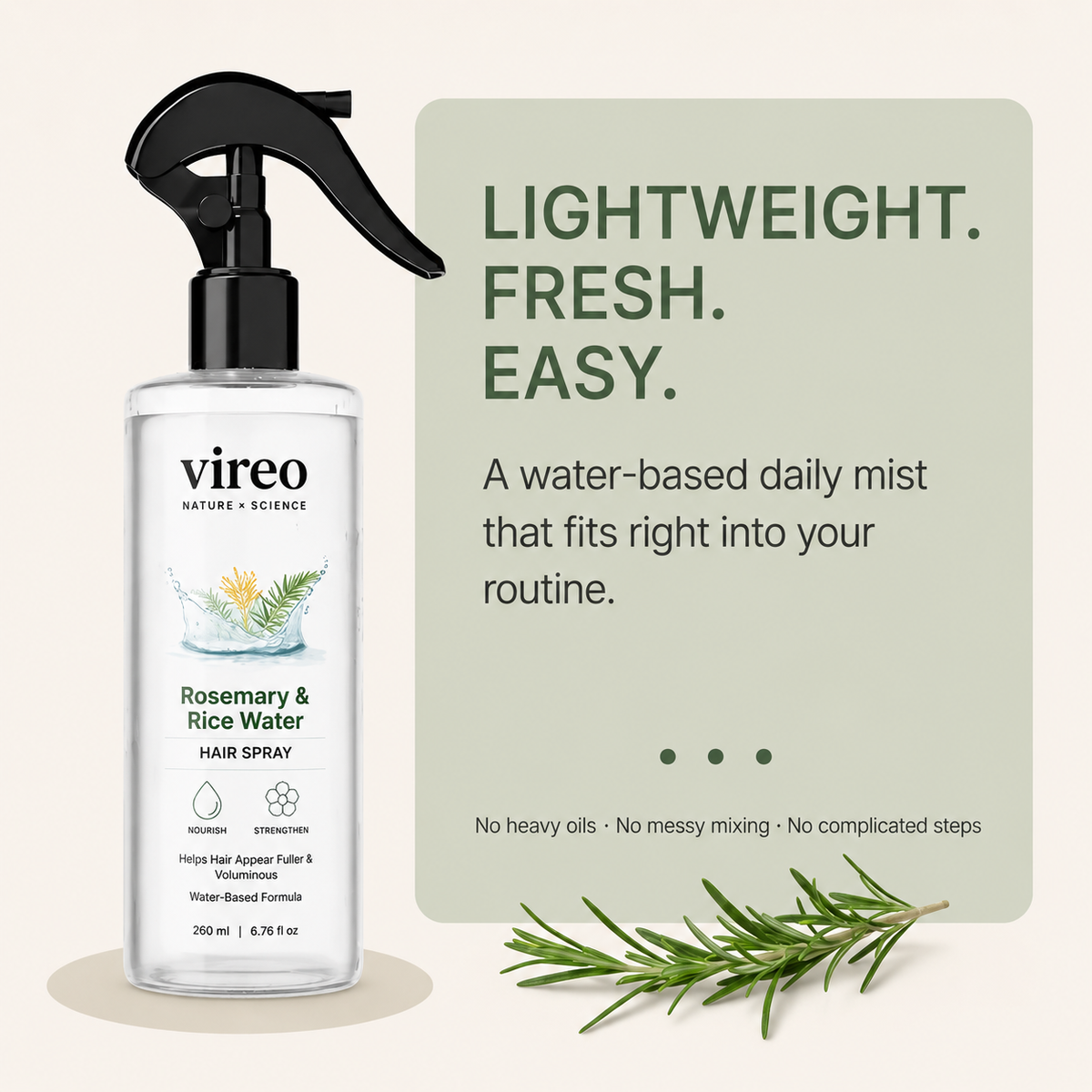 Rosemary & Rice Water Spray